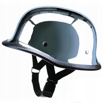 NOWY KASK CHROM GERMAN HARLEY SS HEŁM HOMOLOGACJA