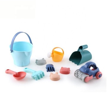 ВЕДРО ПЕСКА, ПЕСОЧНИЦА, ФОРМЫ, ЛОПАТА, САДОВАЯ ЛЕЙКА, 10 ЭЛЕМЕНТОВ. ВУПИ