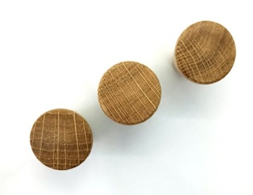 МЕБЕЛЬНАЯ РУЧКА-ВЕШАЛКА, КОНУС, МАССИВ ДЕРЕВА, ДУБ