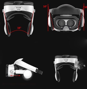 Очки FiiT VR 3F 3D ОЧКИ + НАУШНИКИ + ПУЛЬТ ДУ BL