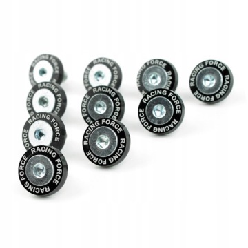 Podkładki anodowane ozdobne do motocykla samochodu CZARNE + śruby M6