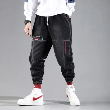 2024 New Streetwear Hip Hop Cargo Pants Men's Jean