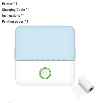 Pocket Printer Wireless Thermal Printers with 1 Rolls Printing Paper