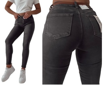 Jeansy spodnie damskie REDSEVENTY modelujące + pasek gratis push up XS/34