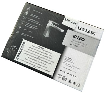 ПОЛЬША Kvadro LOFT Cubic VALVEX смеситель для умывальника + ПРОБКА - длинный излив