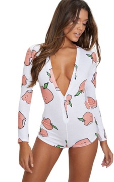 BIELIZNA DAMSKA BODY WYSZCZUPLAJĄCA PIŻAMA SEXY