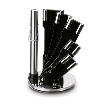 НАБОР НОЖЕЙ 5x НОЖ + ТОЧЧКА НОЖЕЙ, СКРЕБОК, НОЖНИЦЫ, ПОДСТАВКА, набор