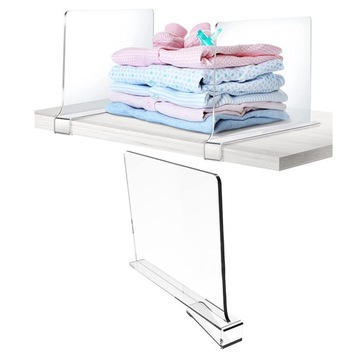 Акриловая перегородка-полка Разделитель полок для спальни