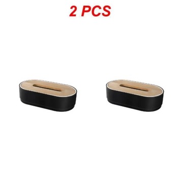 1~5PCS Tissue Box with Bamboo Cover Napkin Holder Home Storage Boxes