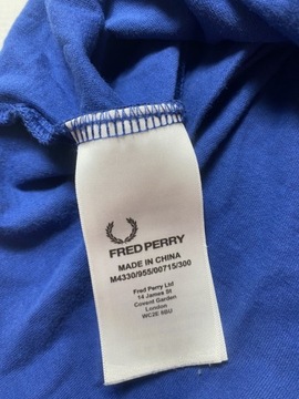 FRED PERRY/ ORYGINALNY GRANATOWY T SHIRT /L