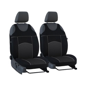 Pokrowce koszulki przód 1+1 Tuning 8 czarne do Toyota Auris I