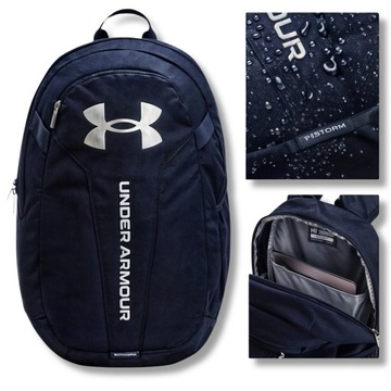 Plecak Under Armour Hustle Z Membrana Granatowy Pojemny 24 L