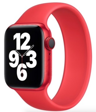 PASEK SPORTOWY OPASKA SOLO DO APPLE WATCH 38 40 41MM SPORT CZERWONY