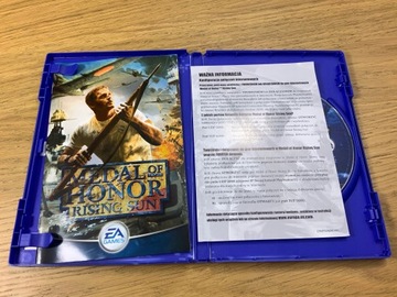 Набор MEDAL OF HONOR RISING SUN, диск IDEAŁ-PS2