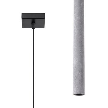 Lampa wisząca PASTELO 1 beton nowoczesny do kuchni i sypialni Sollux led