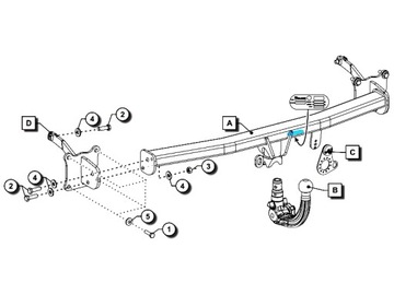 ODEPÍNACÍ ZAŘÍZENÍ(HÁK) TÁŽNÝ ORIS FORD GRAND TOURNEO CONNECT 2022- + MODUL 13PIN