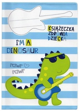 OKŁADKA na KSIĄŻECZKĘ ZDROWIA Biurfol - DINOZAUR