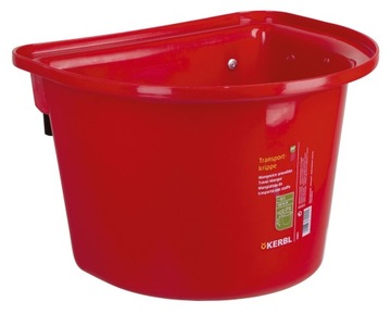 Wiadro na paszę Kerbl 32851 czerwone 12 l