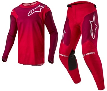Komplet cross quad ENDURO ALPINESTARS MX RACER RED BURGUND HONDA BETA M