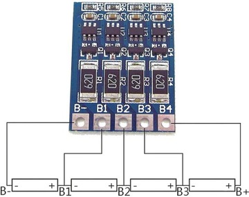 Модуль балансира 4s 3s 2s Балансир Балансир Литий-ионный