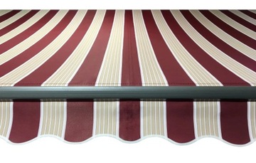 Markiza tarasowa ANTRACYT 400x300 Bordo-Beż STD
