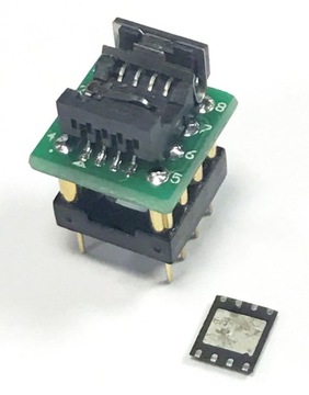 Адаптер QFN8 / WSON8 R=1,27 мм 5x6 мм -->PDIP eZIF