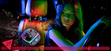 FM-ПЕРЕДАТЧИК БЫСТРОЕ ЗАРЯДНОЕ УСТРОЙСТВО BLUETOOTH АУДИО MP3 BT 2X USB RGB