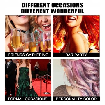 4 шт. Воск для окрашивания волос, 4 светлых цвета.