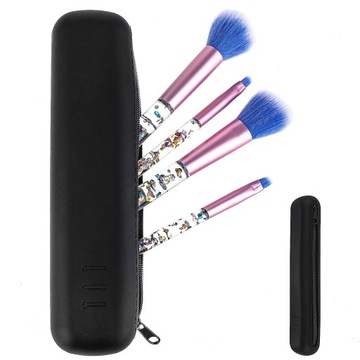 SILIKONOWE ETUI KOSMETYCZKA NA PĘDZLE DO MAKIJAŻU 20,5CM CZARNE