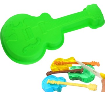 Forma, foremka silikonowa do galaretki, pieczenia ciasta Duża GITARA 34cm