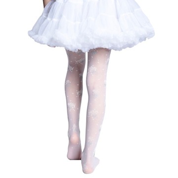 БЕЛЫЕ колготки для девочек COMMUNION с рисунком, СУПЕР КАЧЕСТВО