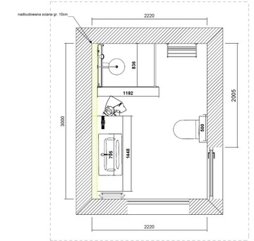 Проект ванной + технические чертежи + оборудование