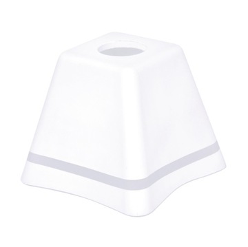 Klosz Biały Szklany Elegancki Trapez Do Lampy E27