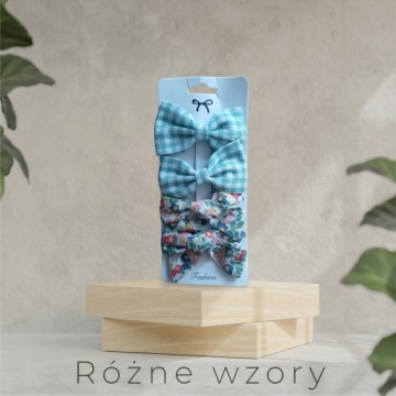 ZESTAW SPINKI 4 SZT DUŻE KOKARDY, SPINKA DO WŁOSÓW
