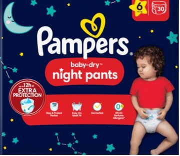 Pampers Baby Dry Night pieluchomajtki roz. 6