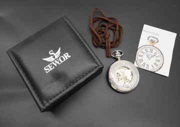 SEWOR Classic Карманные часы, корпус с рисунком, механический механизм