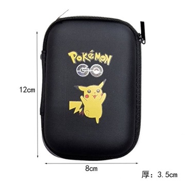 Etui Na 60 Kart Pikachu Figurki Pokemon Pudełko Zapinane Karty Suwak Box