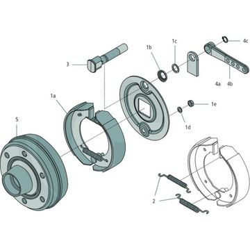 A.D.R Zestaw szczęk hamulcowych