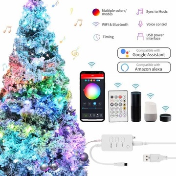 ИНТЕЛЛЕКТУАЛЬНЫЕ РОЖДЕСТВЕНСКИЕ ОГНИ 100LED SMART WIFI