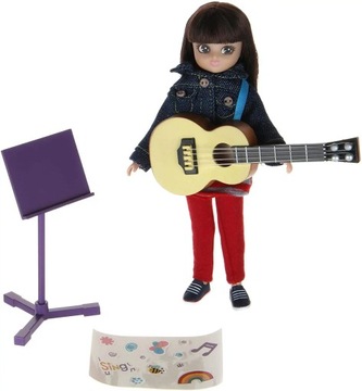 Lalka Lottie z gitarą - gitarzystka