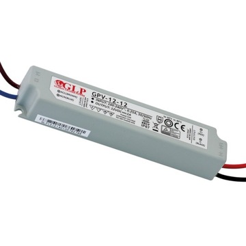 ZASILACZ DO LED GPV-12-12 IP67 12W 12V DC