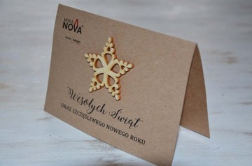 KARTKI ŚWIĄTECZNE DLA FIRM EKO C6 + KOPERTA EKO