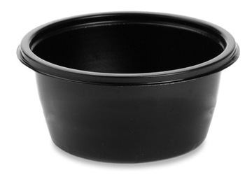 Pojemnik miska na zupę czarny 500 ml - 50 szt.