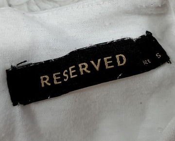 RESERVED biała bluzka na ramiączkach r S A139