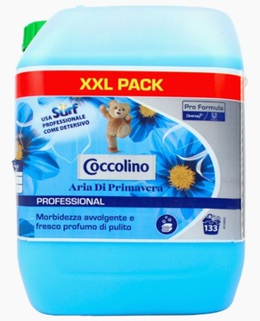 Coccolino płyn do płukania tkanin Wiosenne Powietrze 10 litrów ITALIA