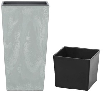 Doniczka Urbi Square DURS140B 14x14 26,5 - BETON