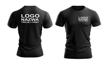 KOSZULKI T-shirt Z WŁASNYM nadrukiem LOGO FIRMY koszulka firmowa reklamowa