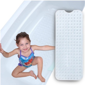 Коврик ПРОТИВСКОЛЬЗЯЩИЙ для ванной, ванны и душа SUPER STRONG 100x40см