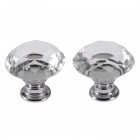 МЕБЕЛЬНАЯ РУЧКА КРИСТАЛЛ 30мм, блестящий КРИСТАЛЛ