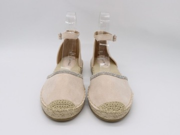 Sandały espadryle damskie lekkie buty zakryte palce 4959 r38